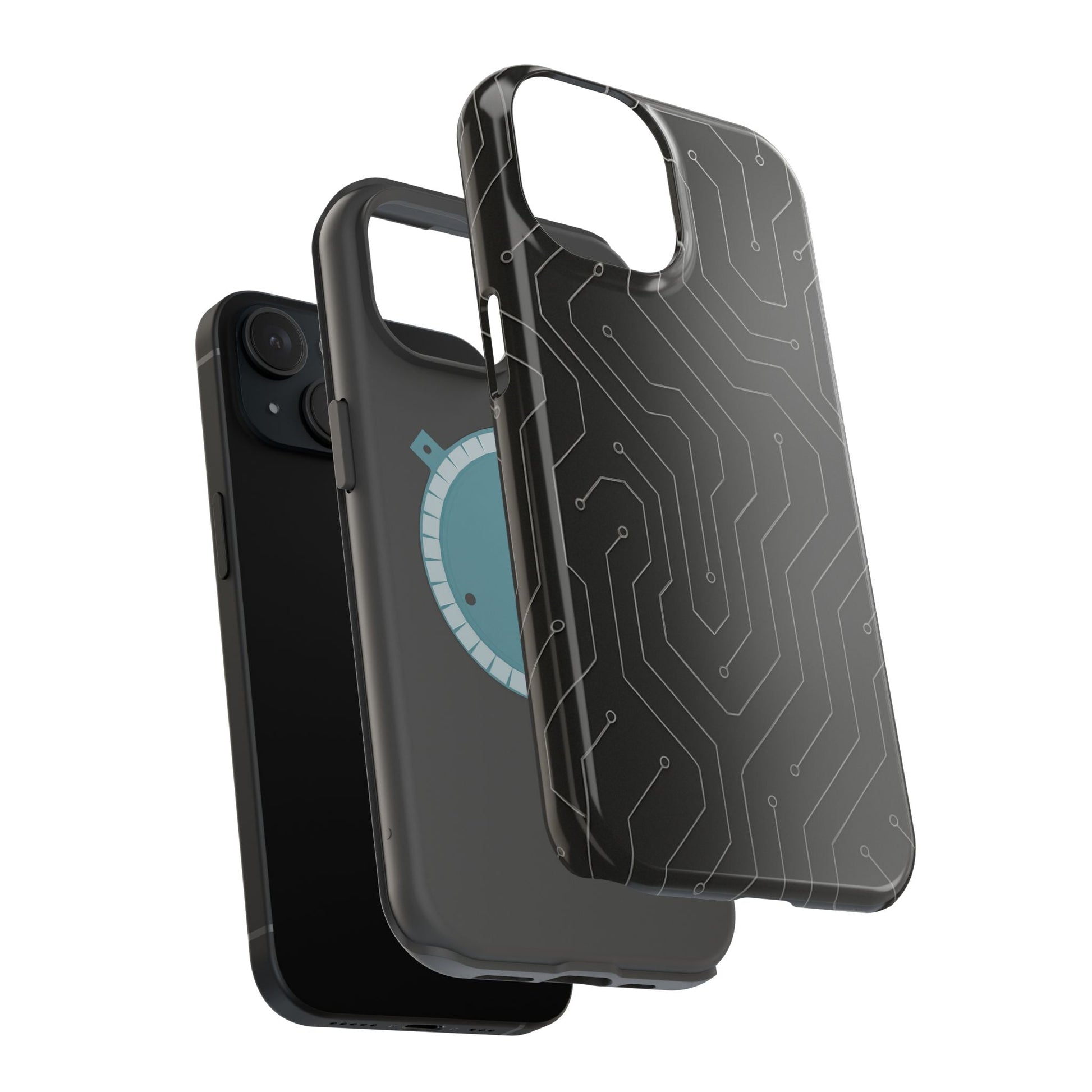 Black Circuit Board Design iPhone Case | MagSafe  Shamo's