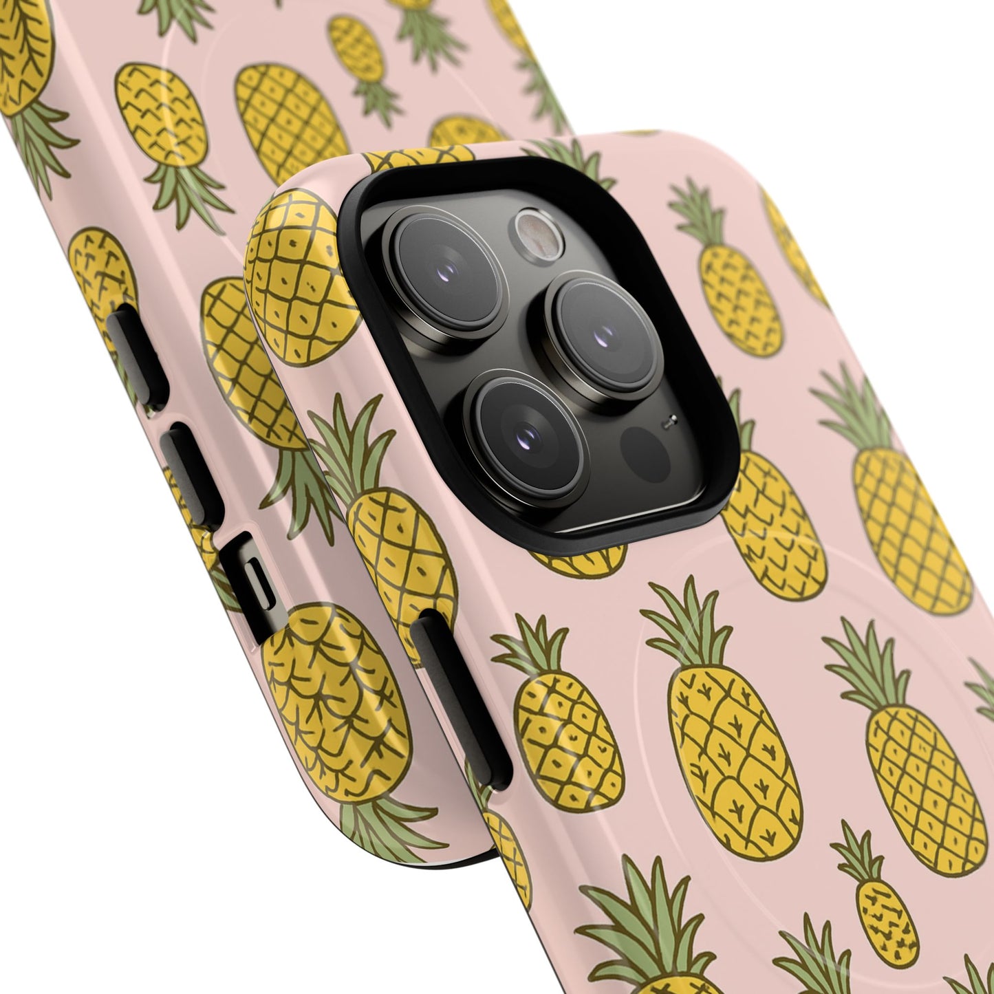 Pineapple Pattern Fruit Case for iPhone | MagSafe Compatible