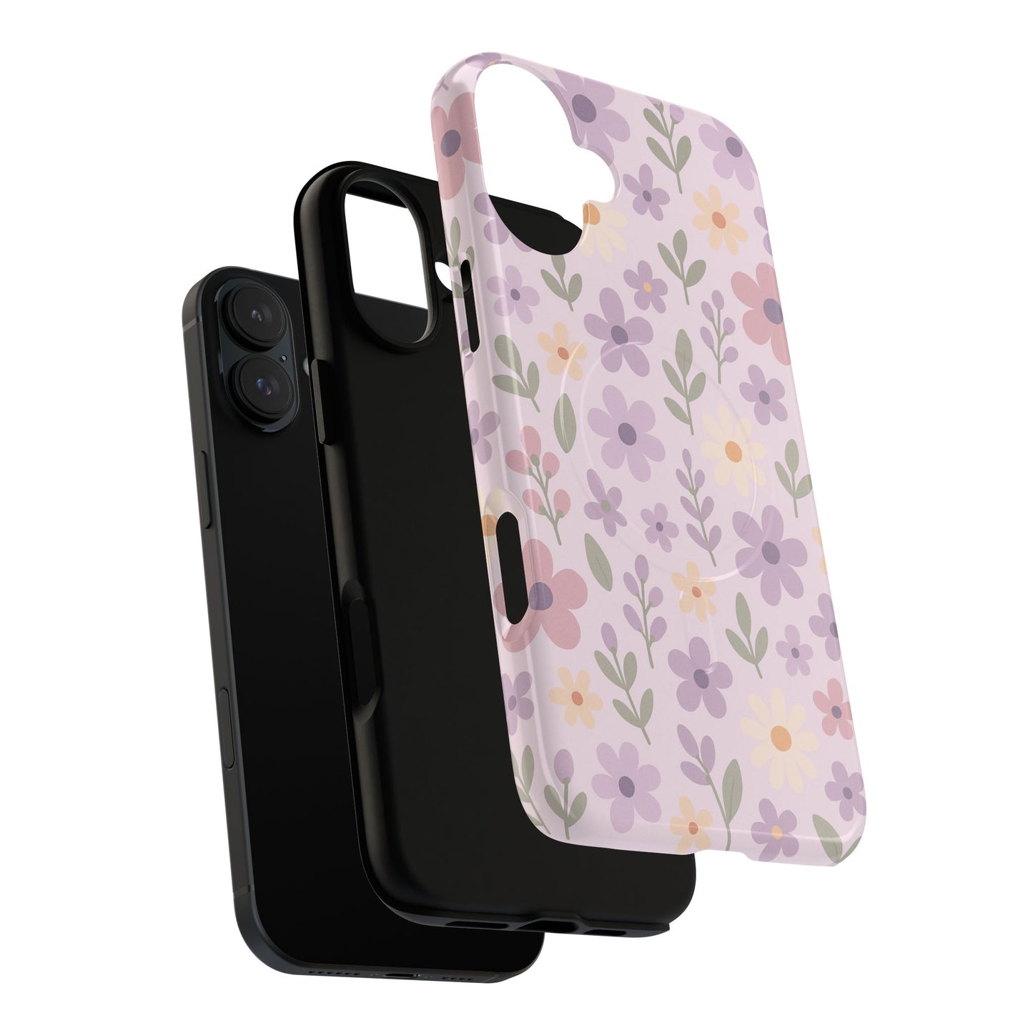 Floral Magnetic | Compatible with MagSafe Phone Case - Stylish and Durable Protection