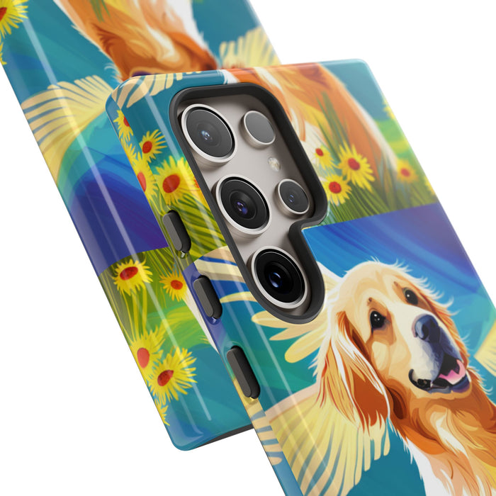 Tough Cases Golden Retriever with Wings Phone case