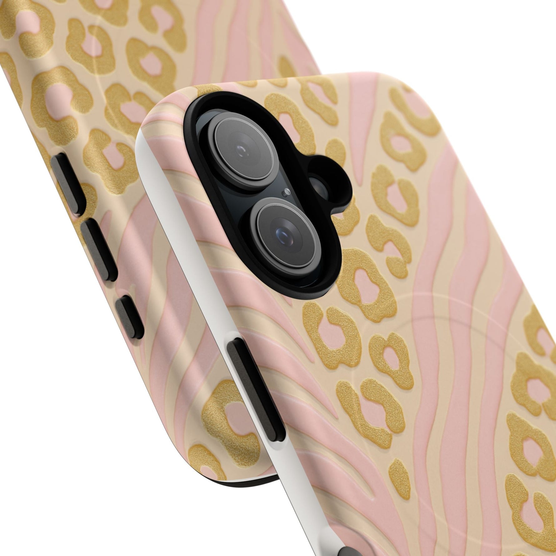 Pink Gold Leopard iPhone Case compatible with MagSafe  Shamo's