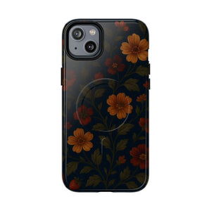 Floral Night Velvet iPhone Case - Works with MagSafe - Shamo's