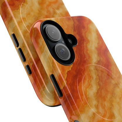 Amber Agate Marble iPhone Case with MagSafe