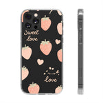 Sweet Love Strawberry Clear iPhone Case | MagSafe - Shamo's