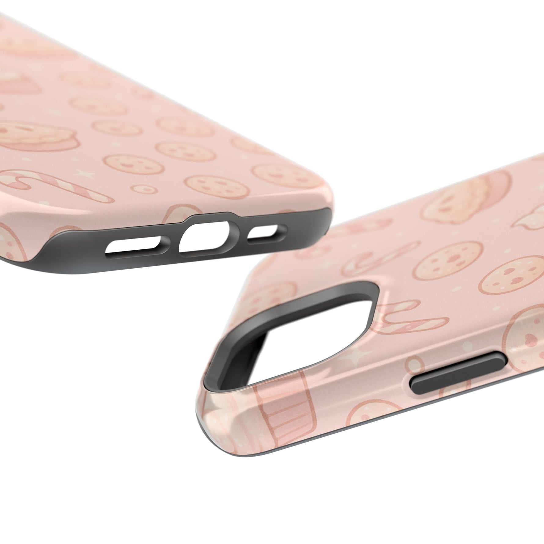 Pink Holiday Sweets Pattern (Cupcake, Pie, Candy Cane) iPhone Case with MagSafe  Shamo's