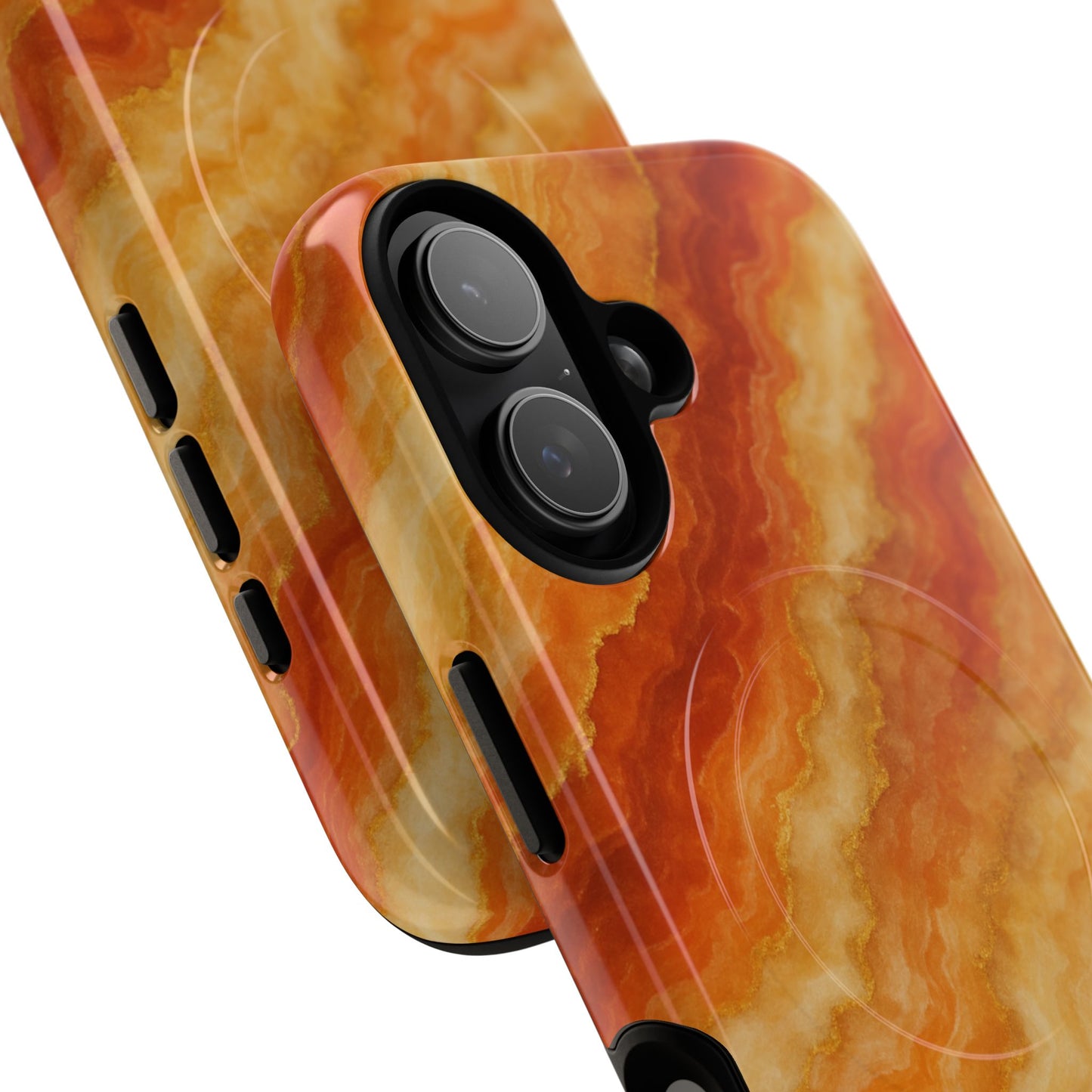 Amber Agate Marble iPhone Case with MagSafe