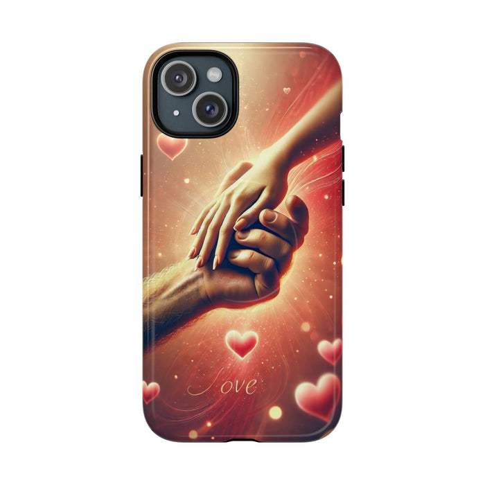 Magnetic Phone Case - Hands in Love Design - Compatible with MagSafe
