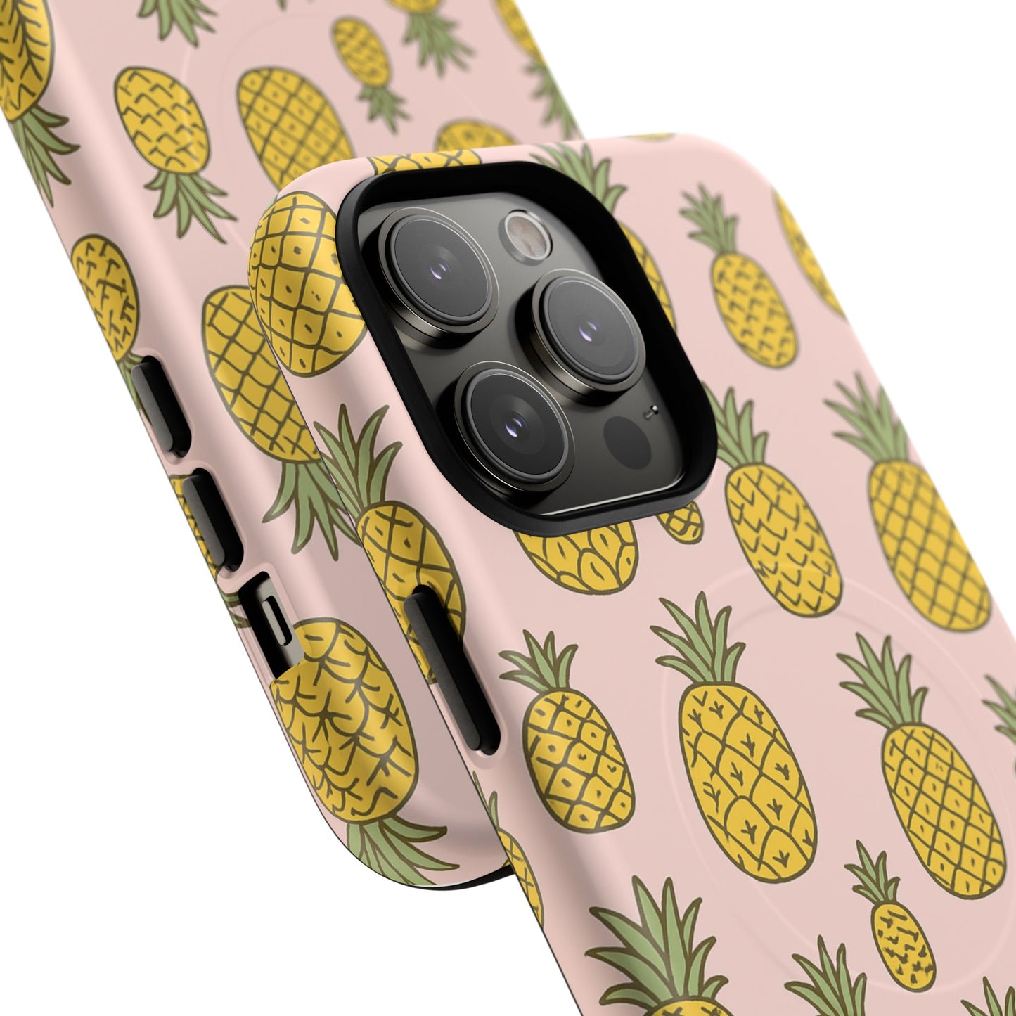 Pineapple Pattern Fruit Case for iPhone | MagSafe Compatible