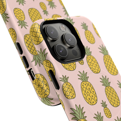 Pineapple Pattern Fruit Case for iPhone | MagSafe Compatible
