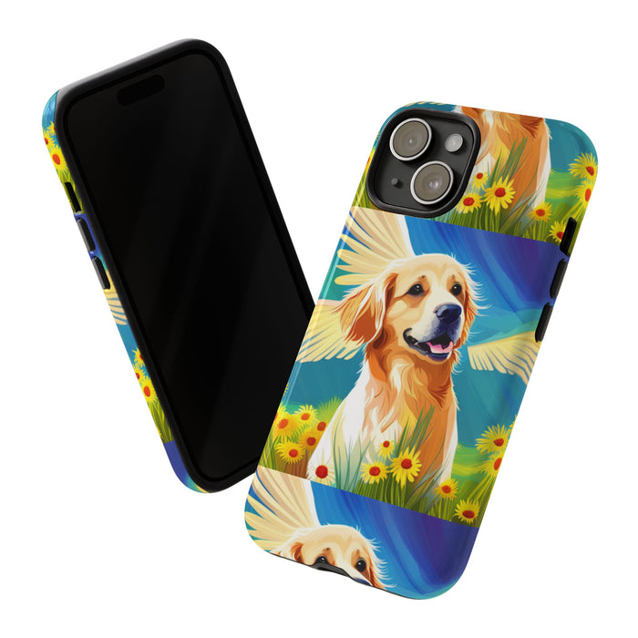 Tough Cases Golden Retriever with Wings Phone case