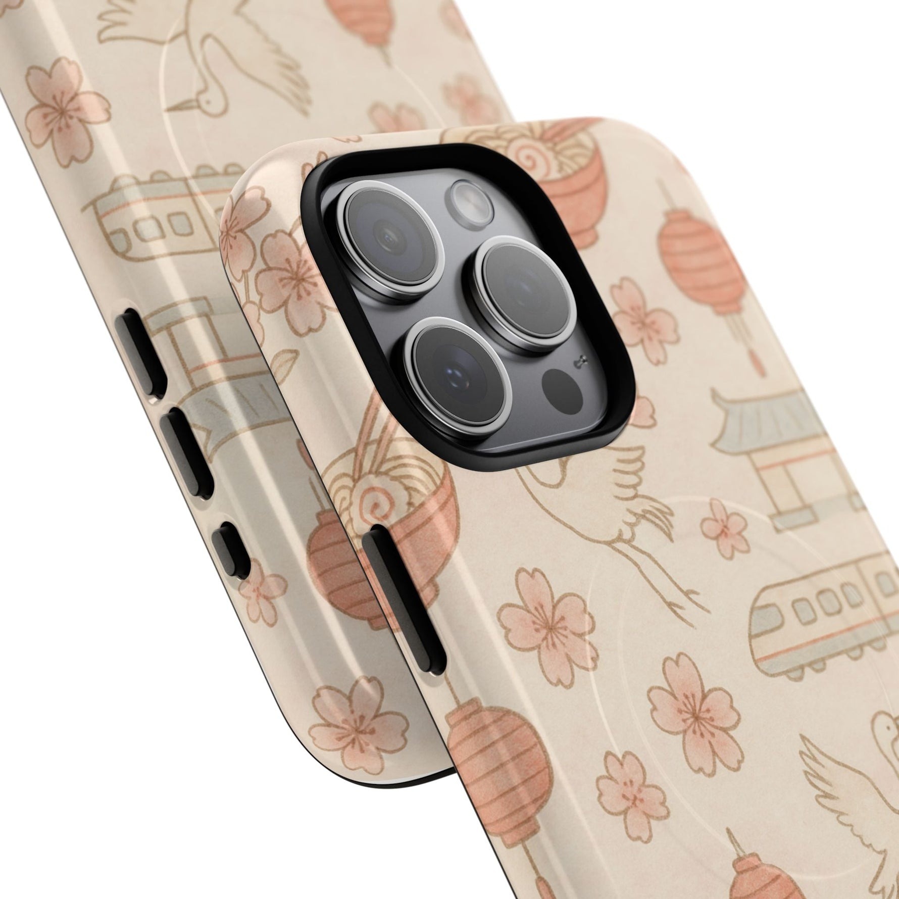 Japan Hand-Drawn Cherry Blossom iPhone Case with MagSafe  Shamo's