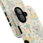 Australia Hand-Drawn Koala Beach iPhone Case — Cute Tropical Palm & Surf Print | with MagSafe  Shamo's
