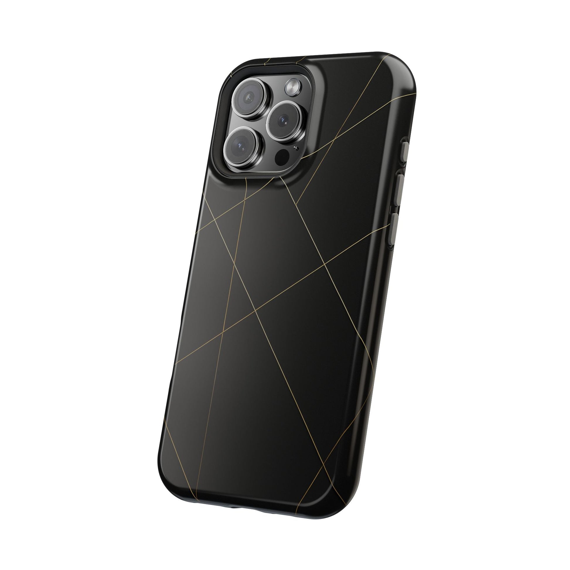 Black Geometric Design iPhone Case | MagSafe  Shamo's
