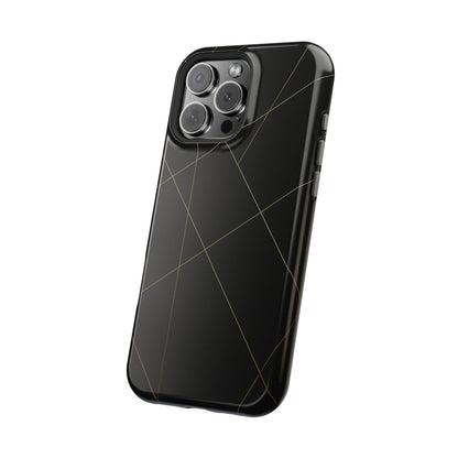 Black Geometric Design iPhone Case | MagSafe  Shamo's