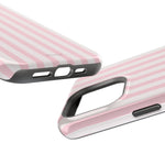 Pink Stripe Impact-Resistant Phone Case | MagSafe
