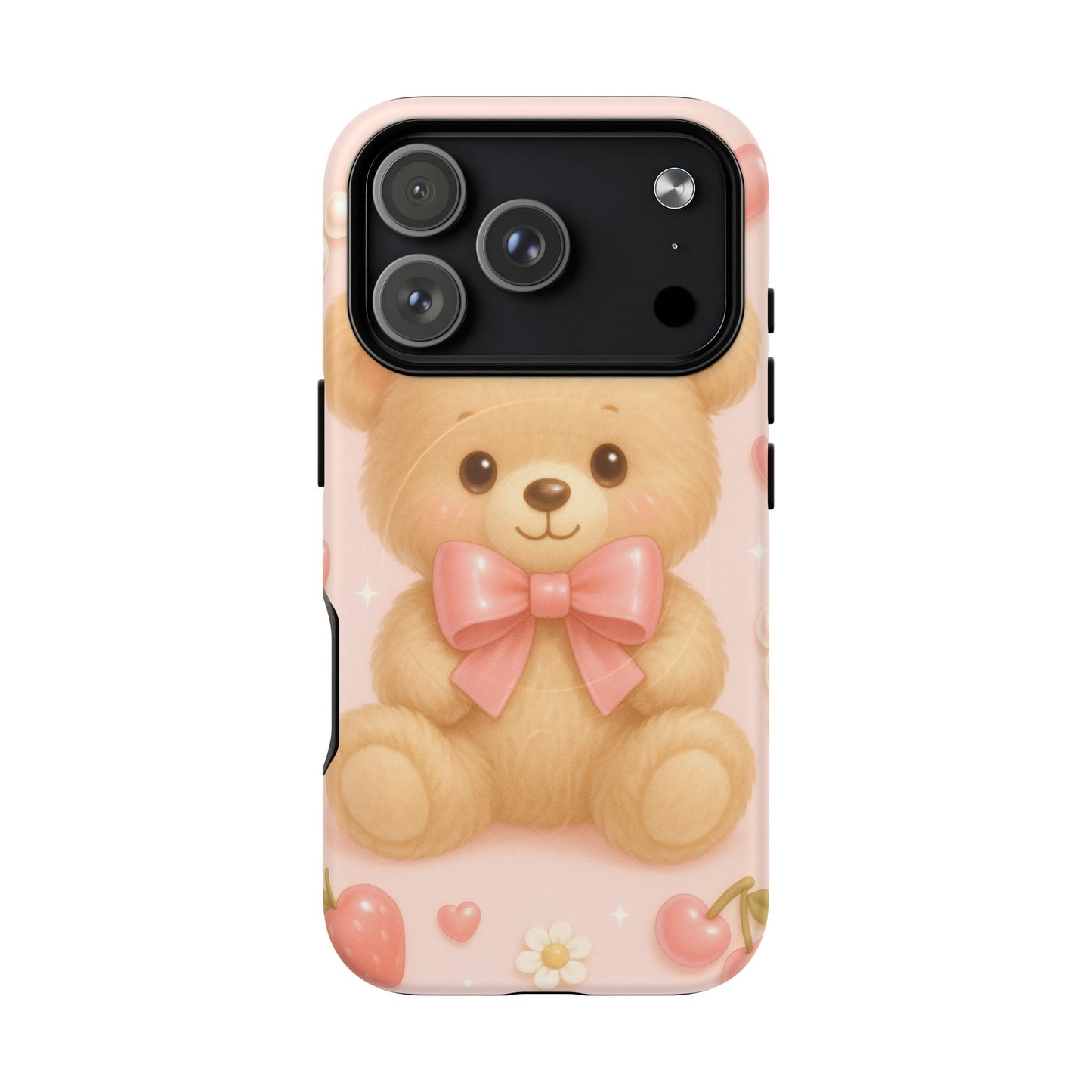 Ribbon Teddy Bear Love iPhone Case with MagSafe