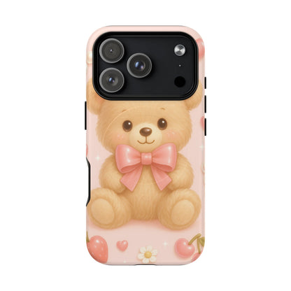 Ribbon Teddy Bear Love iPhone Case with MagSafe