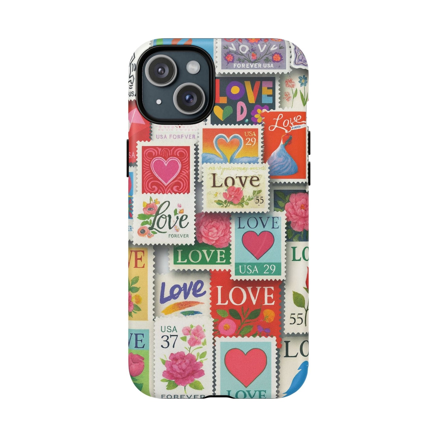 Vintage Romantic Love Stamp iPhone Case | Tough Protection + MagSafe  Shamo's iPhone 15 Plus / Matte