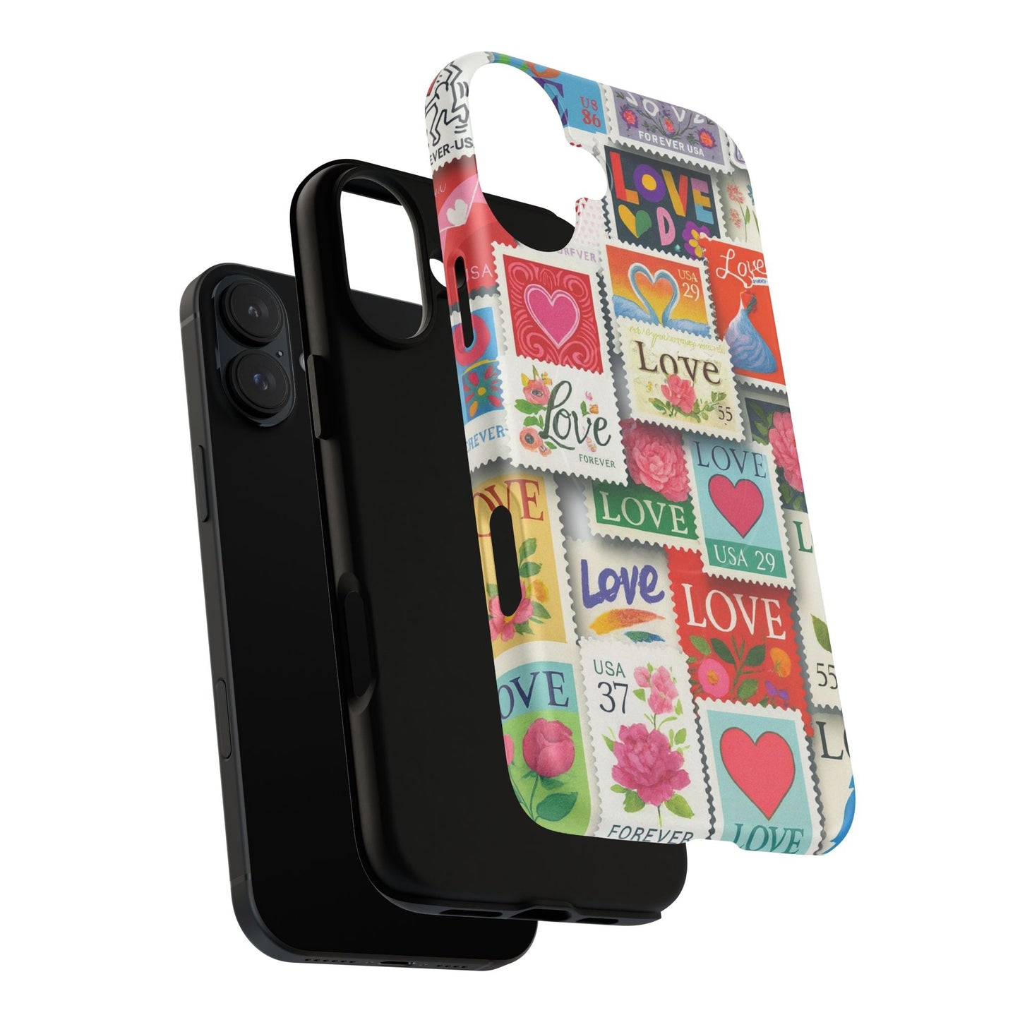 Vintage Romantic Love Stamp iPhone Case | Tough Protection + MagSafe  Shamo's
