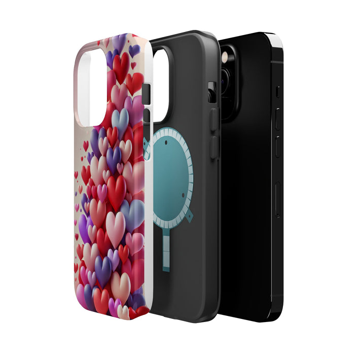 Shamo's Phone Case | MagSafe Compatible | Love Hearts Theme for iPhone 17 and more