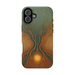 Abstract Tree of Life Design Golden Origin iPhone Case | MagSafe Compatible  Shamo's iPhone 16 Plus / Matte