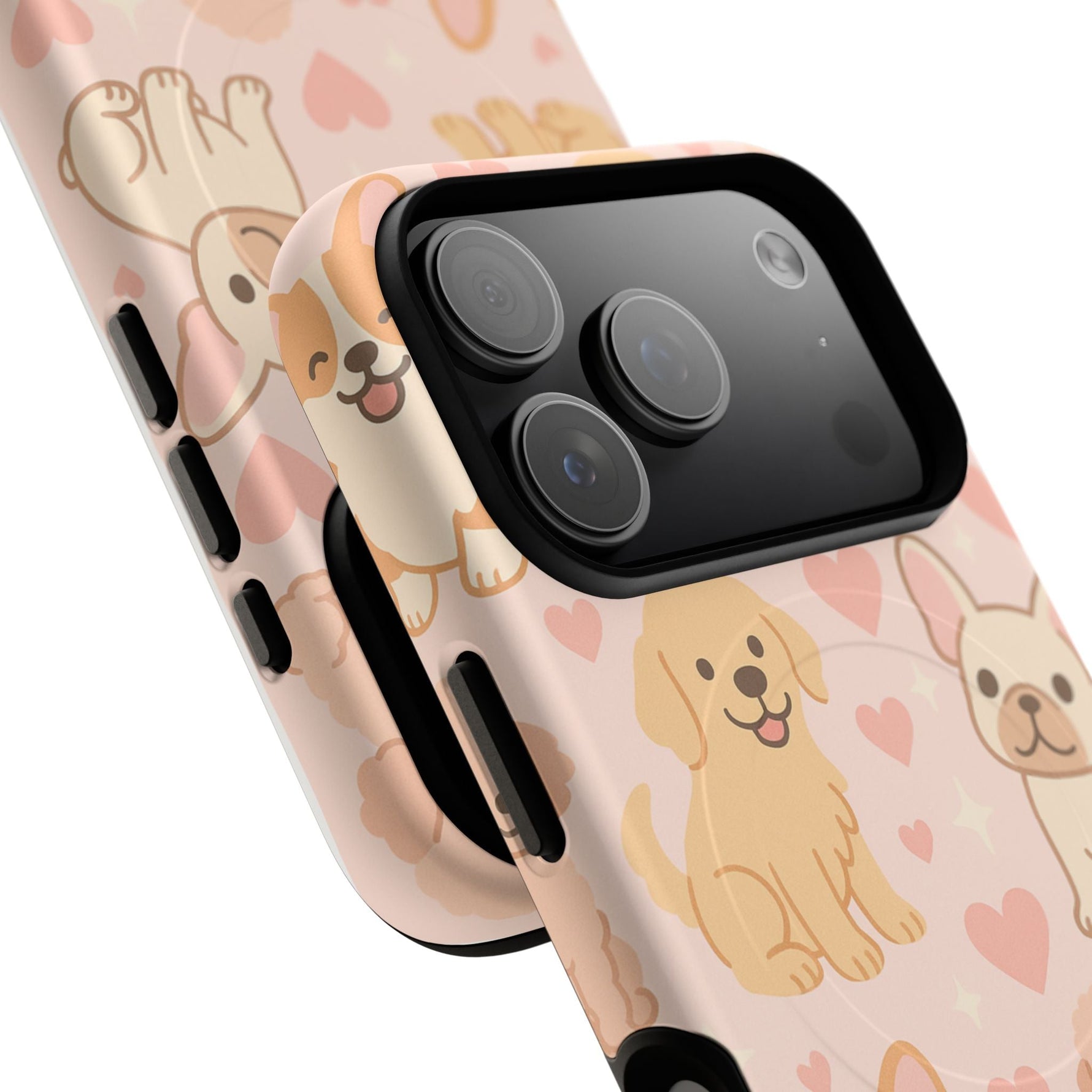 Puppies & Hearts iPhone Case compatible with MagSafe  Shamo's