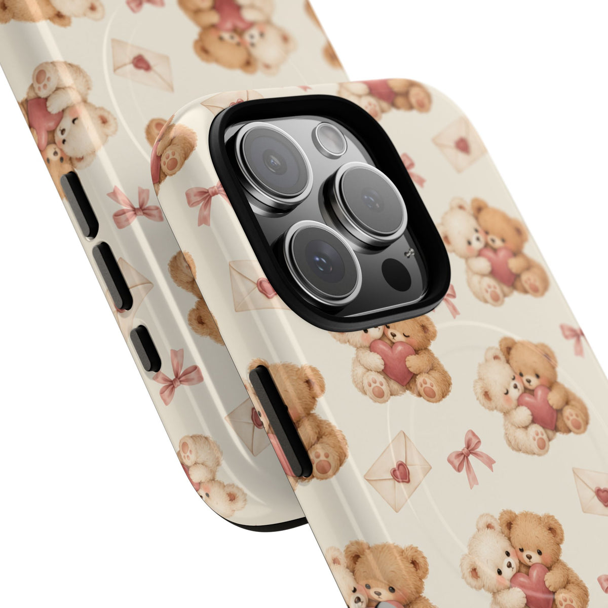 Telefoonhoesje met MagSafe met teddybeer verliefd