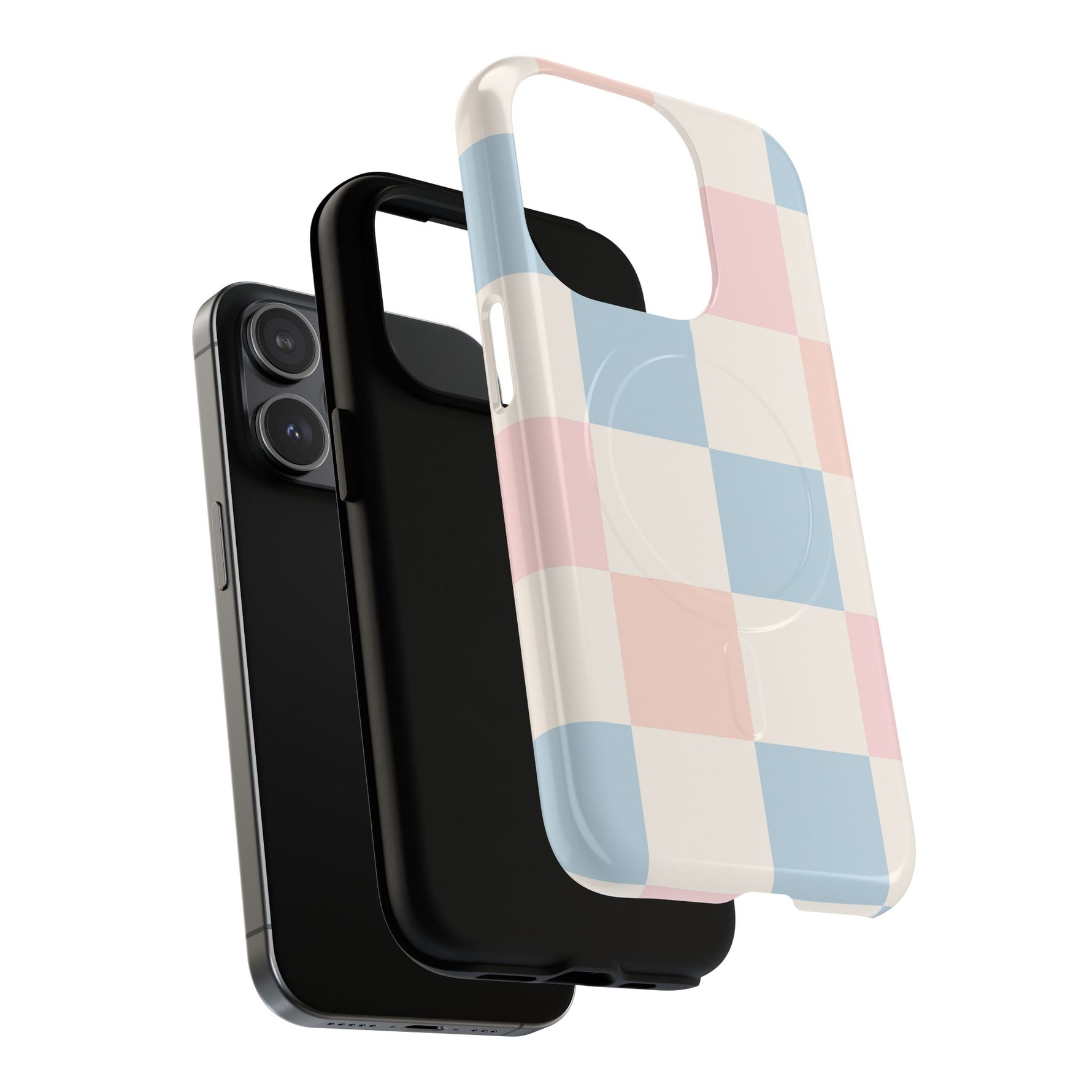 Pastel Checkerboard Pattern iPhone Cases - MagSafe - Shamo's