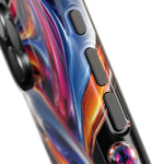 Liquid Aurora MagSafe Phone Case – Colorful Chrome-Effect Swirls | Glossy