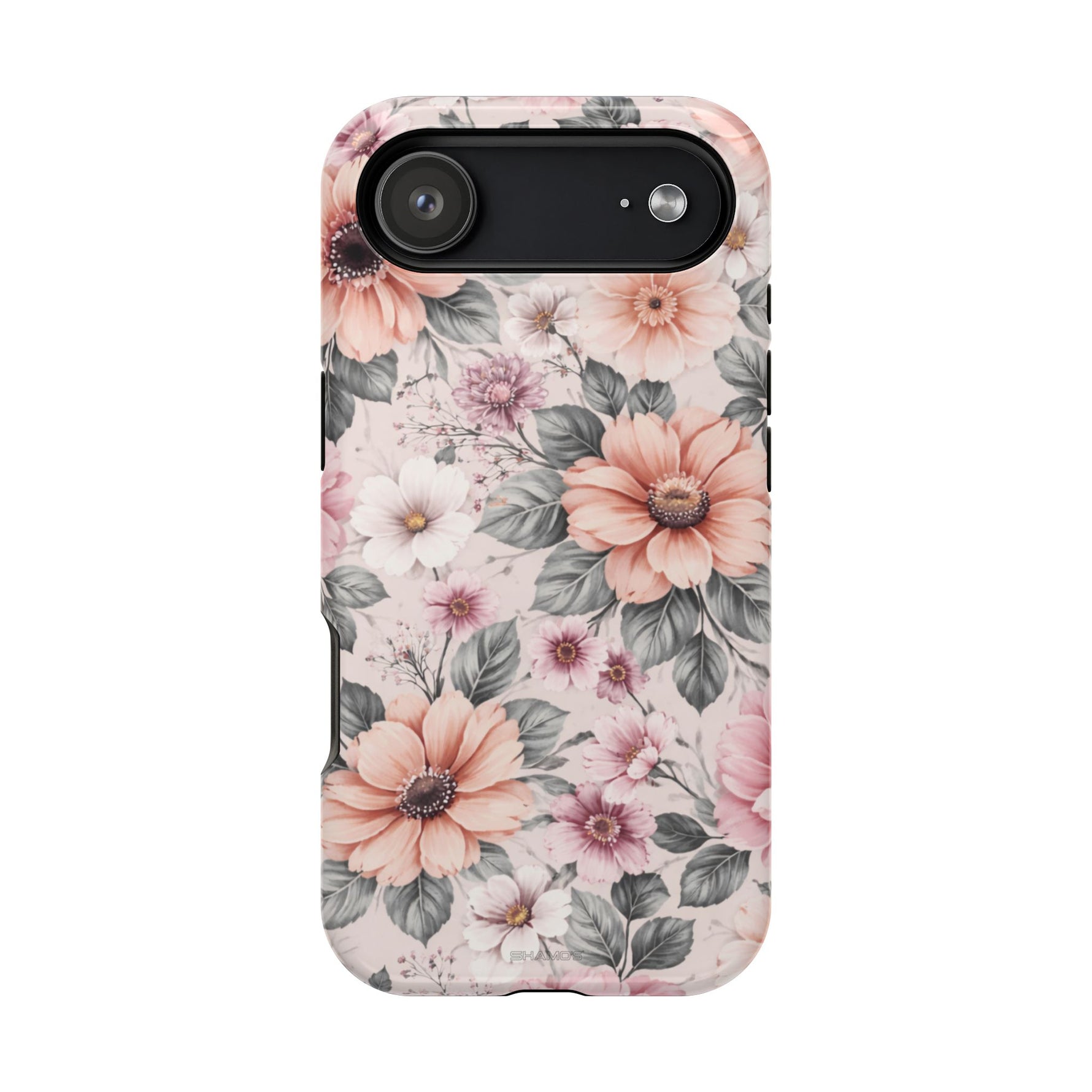 Floral Impact-Resistant Magnetic Phone Case