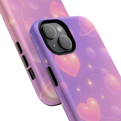 Galactic Hearts iPhone Case with MagSafe - Shamo's