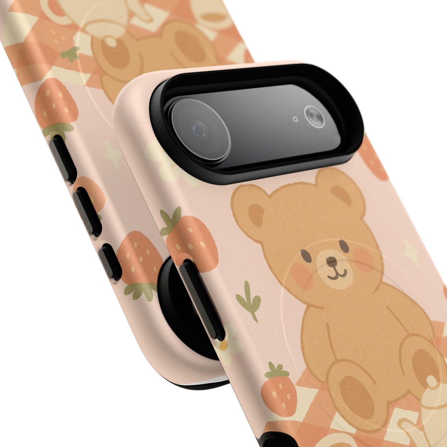 Blossom Bear Picnic iPhone Case with MagSafe