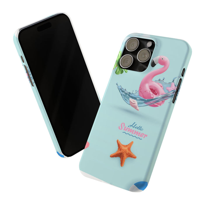 Slim Phone Cases with Hello Summer design