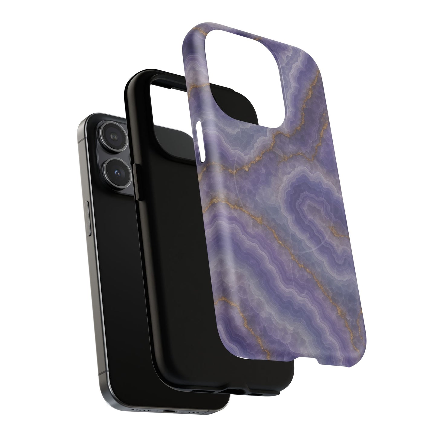 Purple Agate Marble iPhone Case with MagSafe - Shamo's