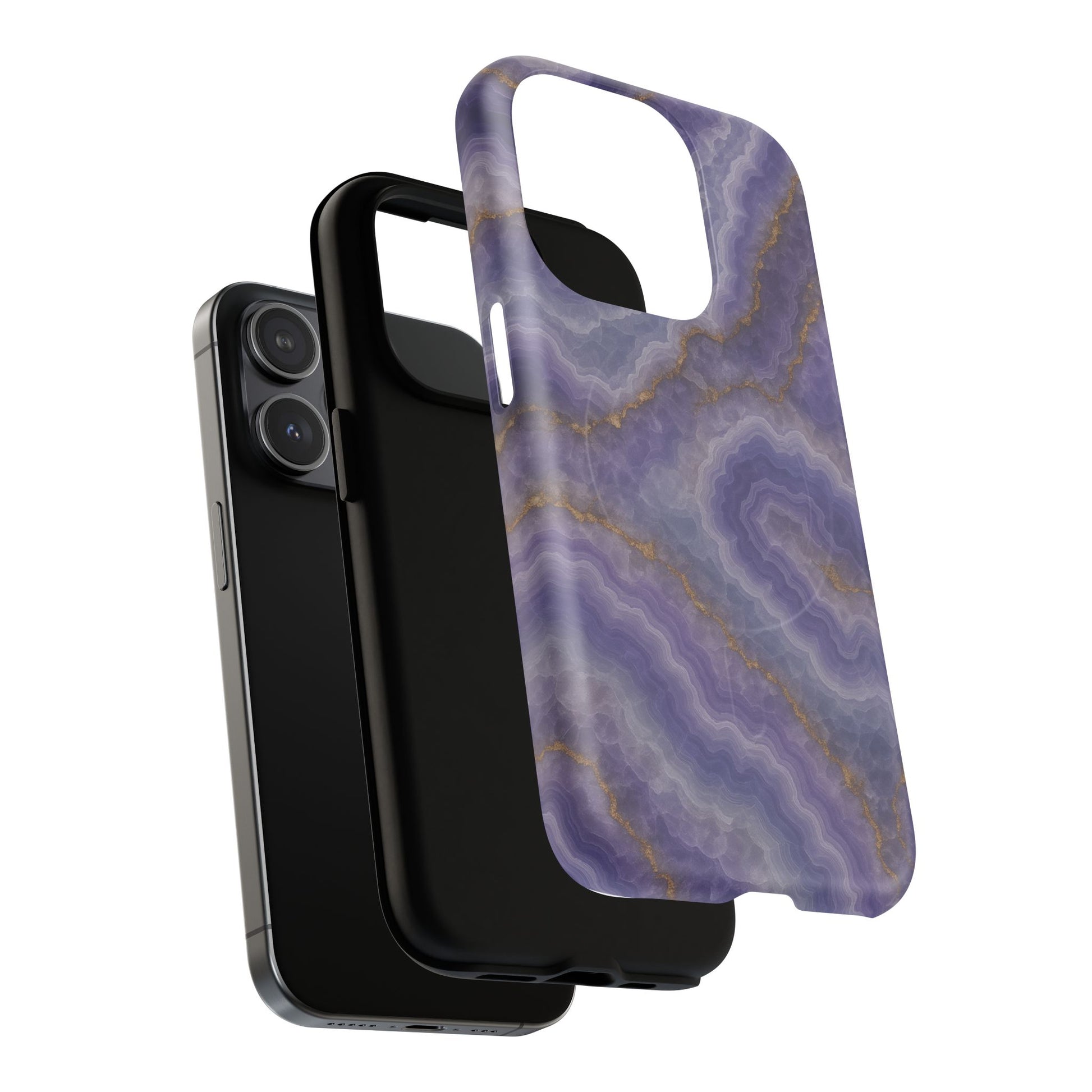 Purple Agate Marble iPhone Case with MagSafe - Shamo's