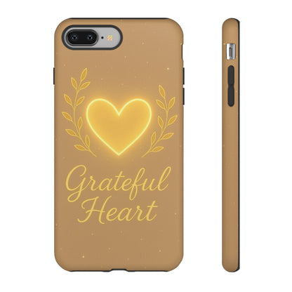 Grateful Heart iPhone Case — Warm Neon Heart - Shamo's
