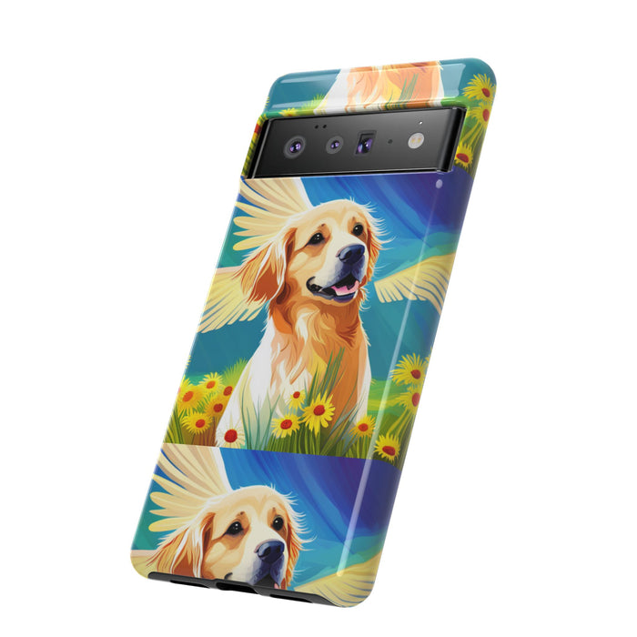 Tough Cases Golden Retriever with Wings Phone case