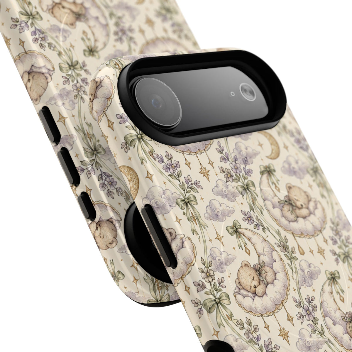 Dromerige wolkenknuffelbeer iPhone-hoesje met MagSafe