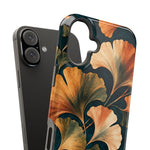 Exploded case and phone view: Nocturne Ginkgo MagSafe phone case for iPhone 16 Plus #iphone-16-plus