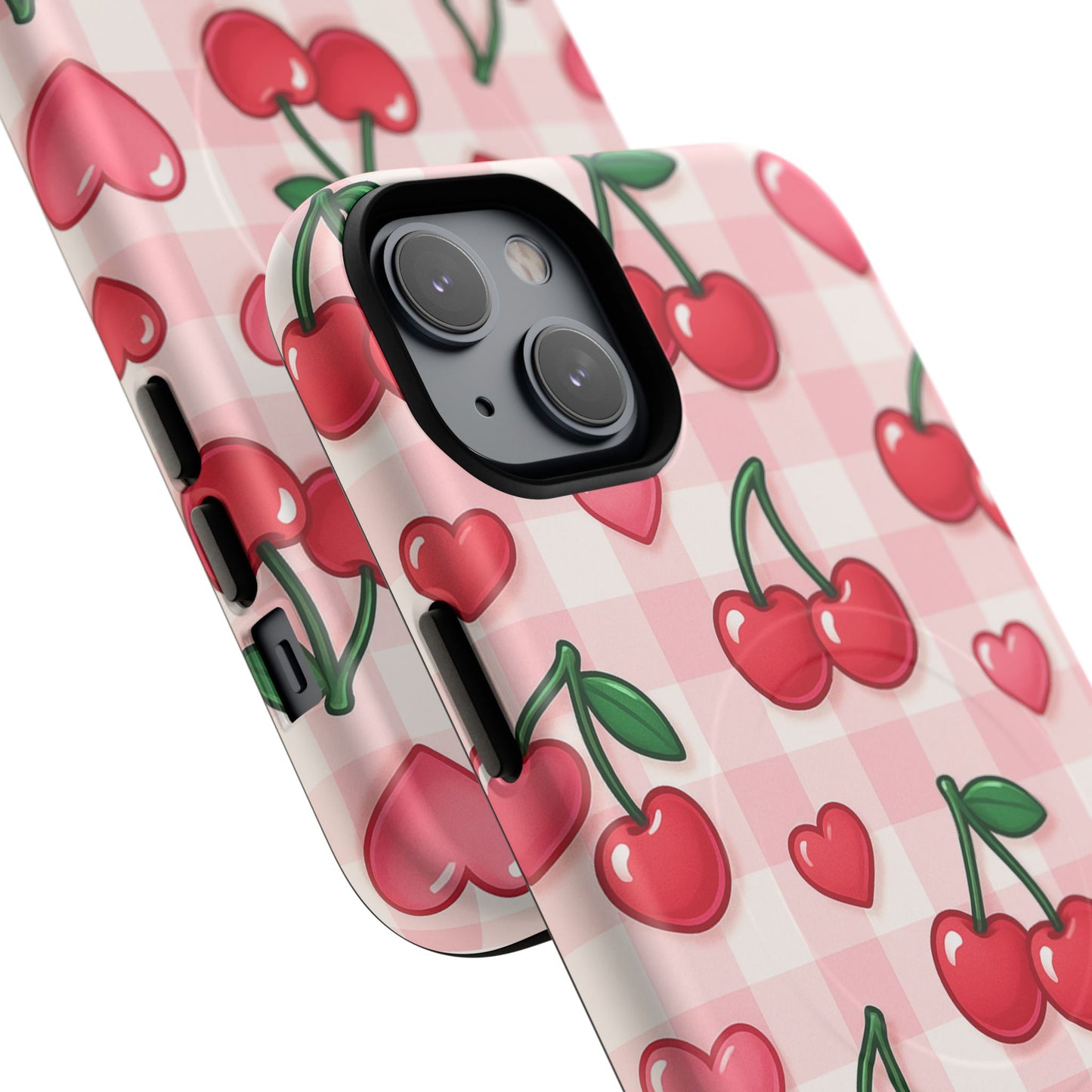 Y2K Cherries & Hearts iPhone Case | MagSafe