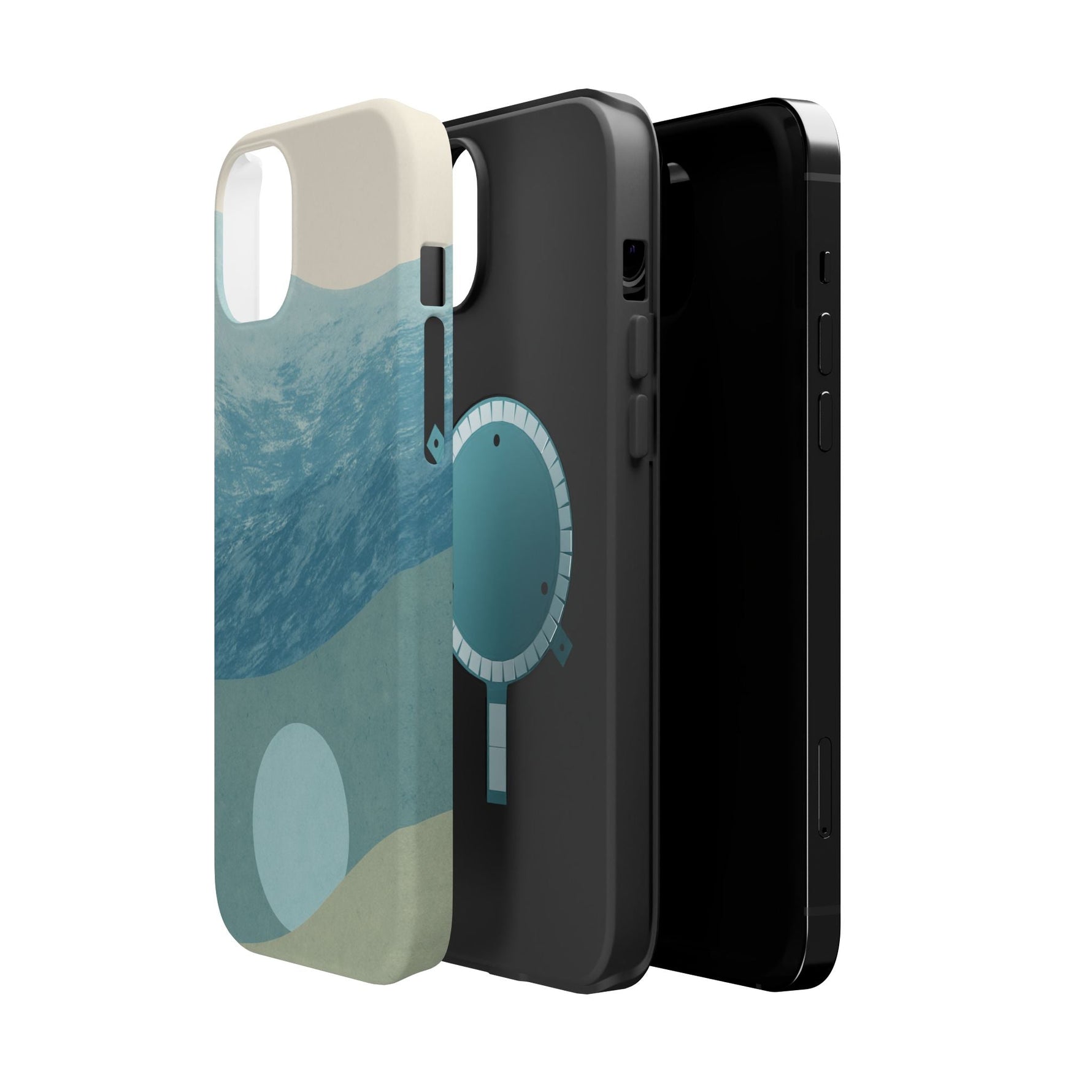 “Calm Over Chaos” Abstract Ocean Wave iPhone Case | MagSafe Compatible  Shamo's