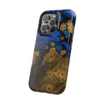 Blue Swirl & Burl Wood Impact iPhone Case | MagSafe compatible  Shamo's