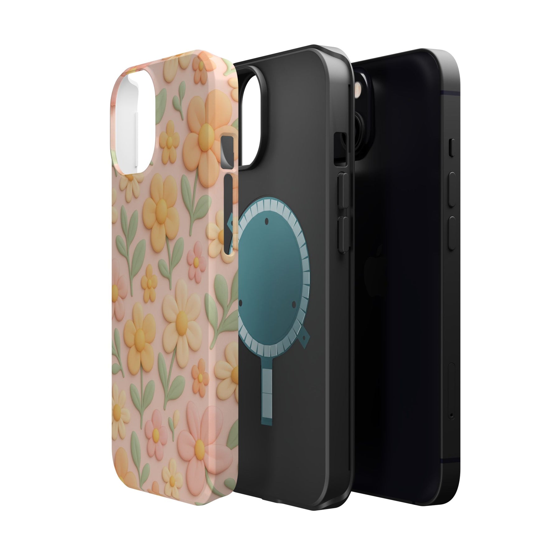 Vintage Floral 3D iPhone Case | MagSafe Compatible - Shamo's