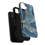 Blue Agate Marble iPhone Case —with MagSafe  Shamo's