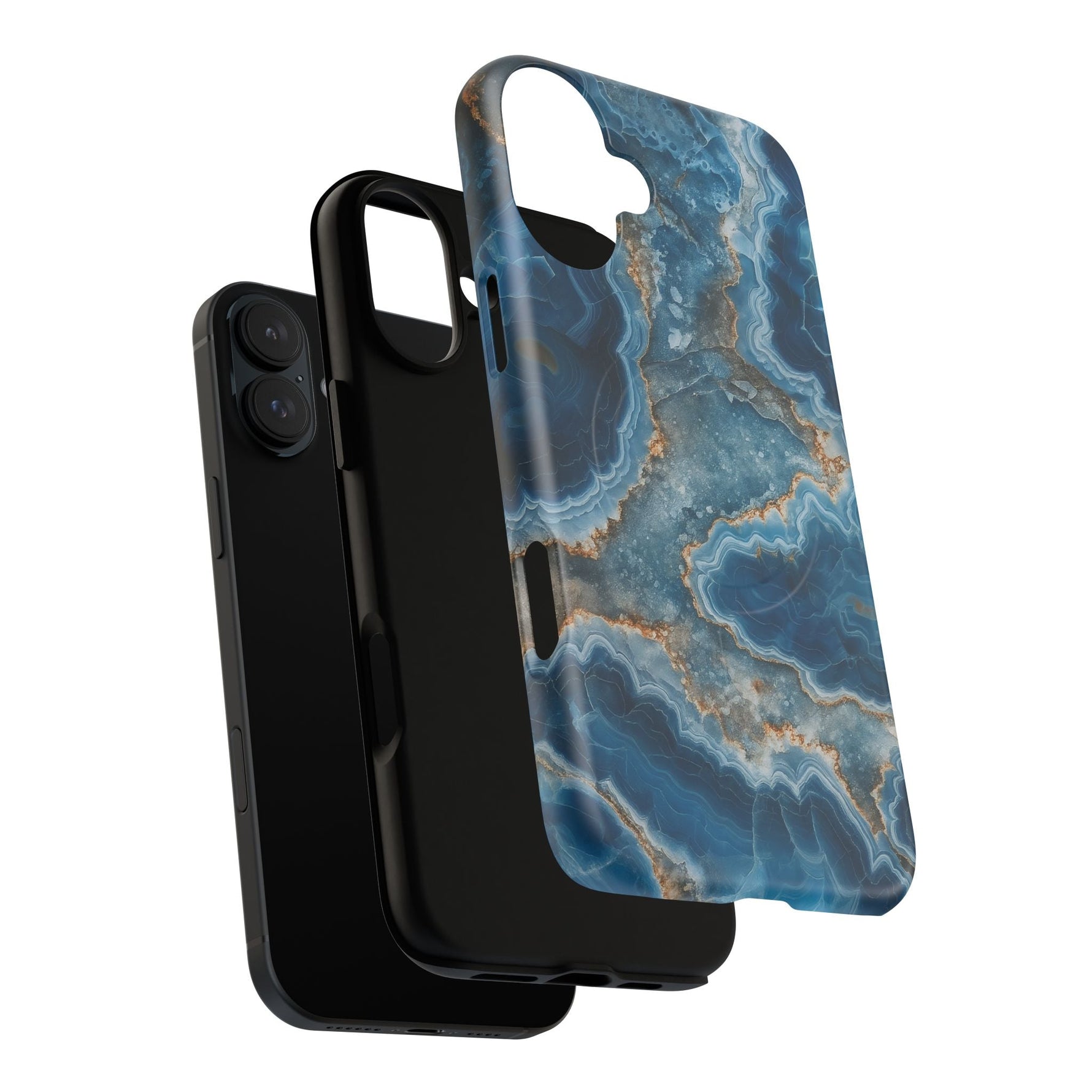 Blue Agate Marble iPhone Case —with MagSafe  Shamo's