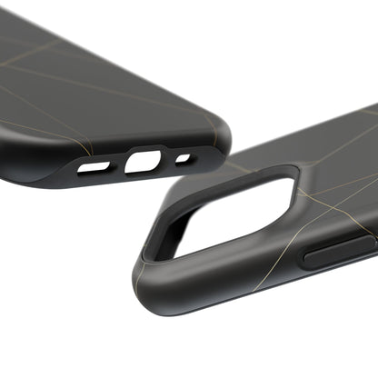 Black Geometric Design iPhone Case | MagSafe  Shamo's