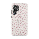 Rosebud Floral Tough iPhone Case | Pink Vintage Flower Protective Cover