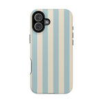 Blue Strips Pattern iPhone Case Compatible with MagSafe - Shamo's