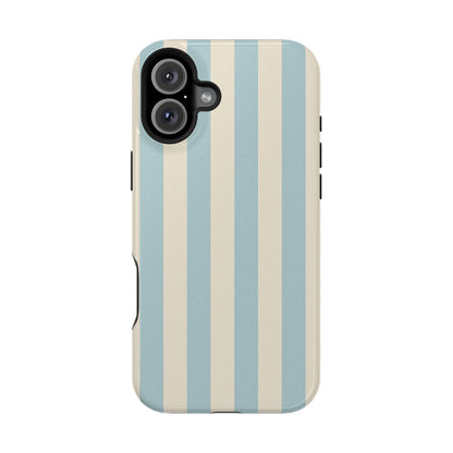 Blue Strips Pattern iPhone Case Compatible with MagSafe