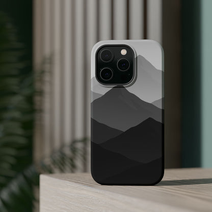 Monochrome Mountain Design iPhone Case | MagSafe  Shamo's